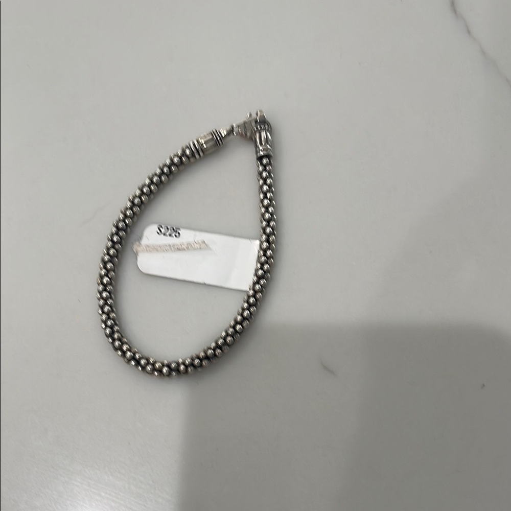 Elegant Silver Beaded Bracelet